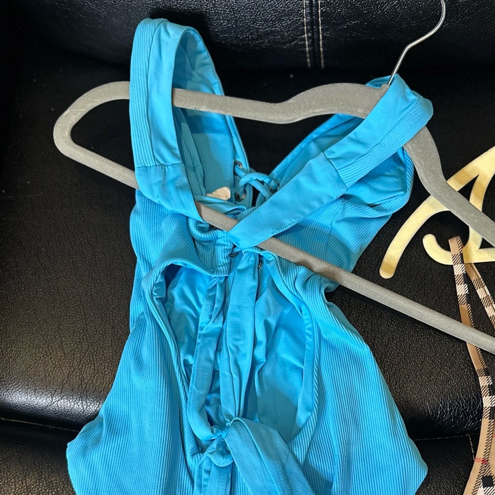 Vibrant Blue cross Top